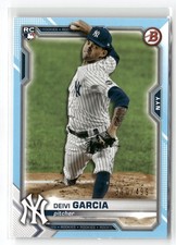 2021 Bowman #72 Deivi Garcia Sky Blue #/499