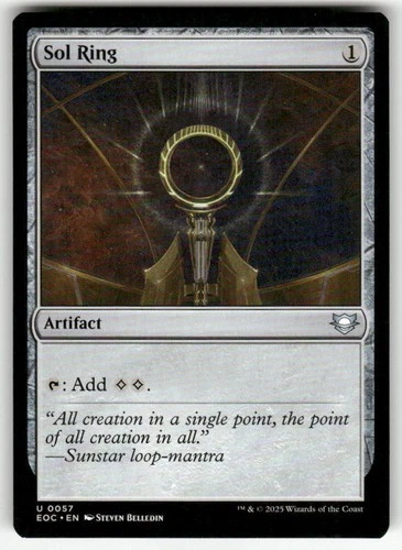SOL RING #57 MTG COMMANDER: EDGE OF ETERNITIES UNCOMMON