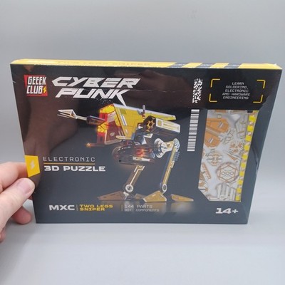 Geeek Club Cyber Punk Electronic 3D Puzzle ~ MXC Two Legs Sniper ~ NIP STEM Toy