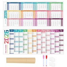 2026 Wall Calendar Erasable Yearly Wall Planner Dry Erase 2026 Planner Calendar