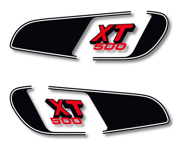 Kit déco réservoir XT500 résistant à l'essence autocollants Yamaha 1979 anti-UV haute adhérence