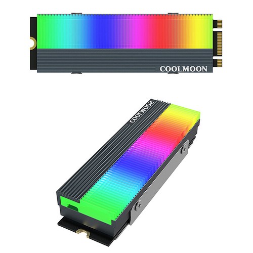Ordinateur 5V Argb Sync 2280 SSD M2 refroidisseur PC RGB M.2 NVME refroidisseur boîte à chaleur - Photo 3/14