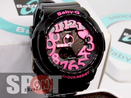 Casio Baby G Neon Zifferblatt Damenuhr BGA-130-1B BGA-130-1B - Bild 1 von 5