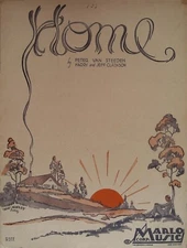 Home By Peter Van Steeden/Harry & Jeff Clarkson,Antique/Vintage Sheet Music