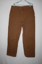 Carhartt Original Dungaree Fit B11 BRN Carpenter Jeans Pants 38x34 meas 38x33 