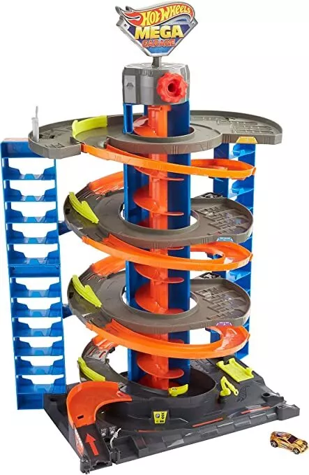 Hot Wheels City Mega Garage Playset with 1 Vehicle