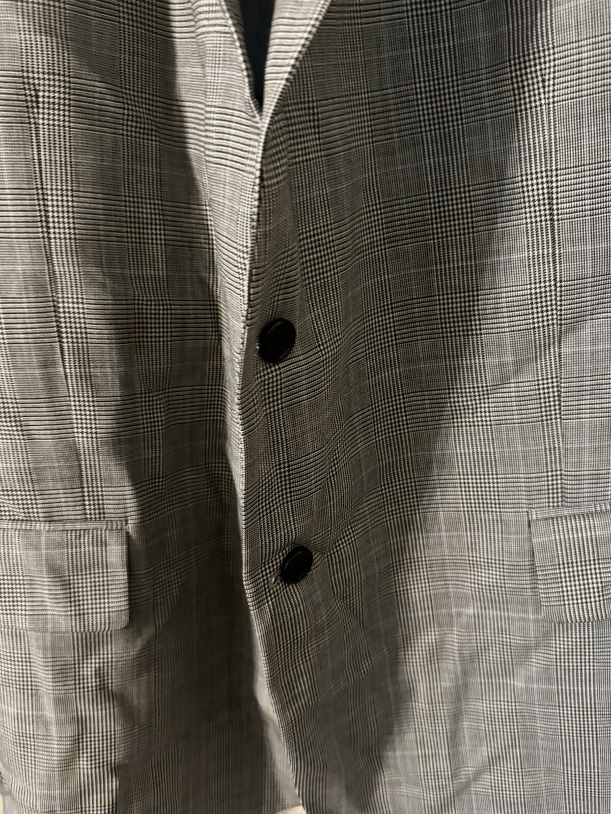 Nautica Light Gray Two-Button Lightly Structured … - image 4