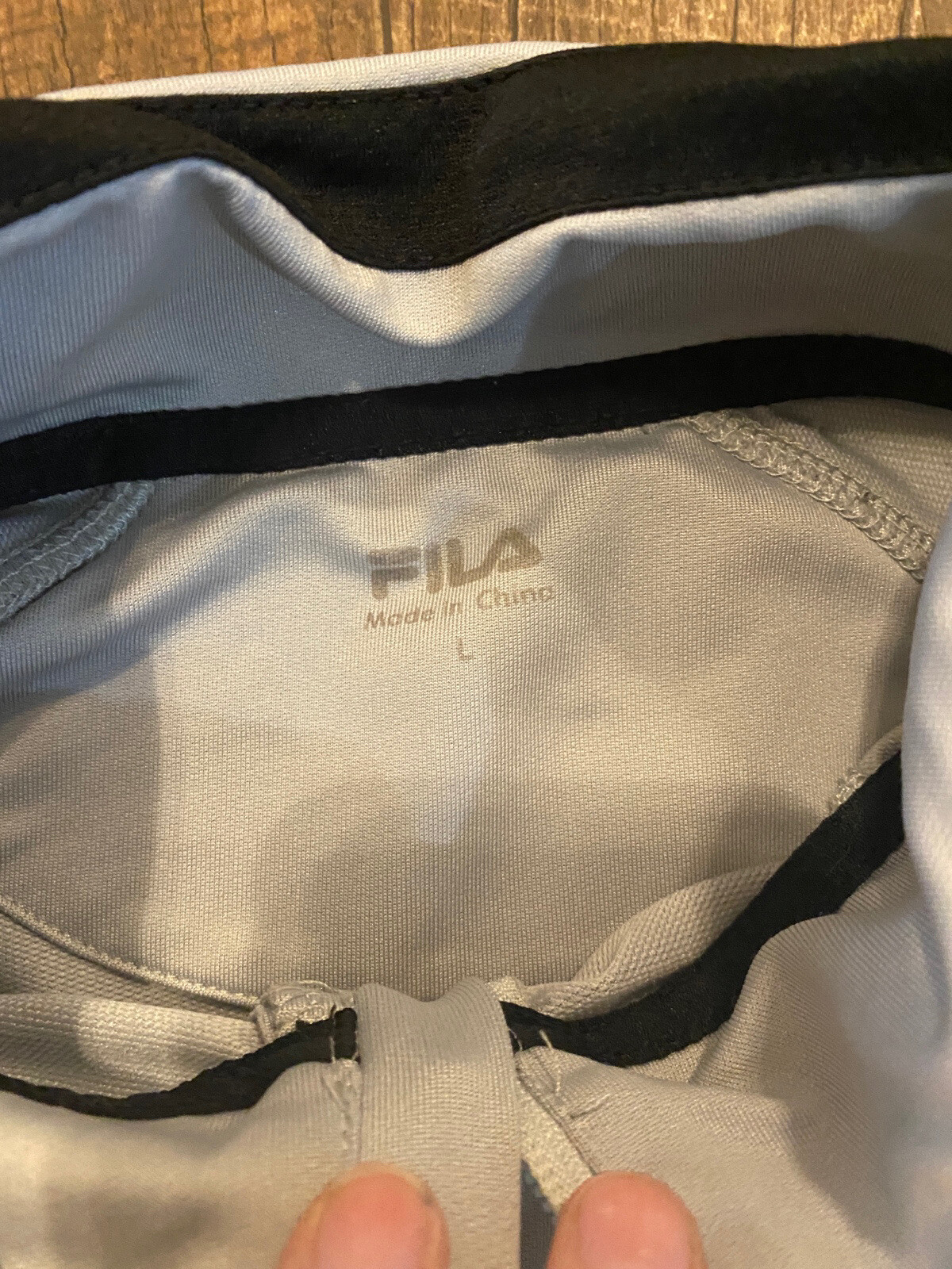 Pullover Fila Large Quarter Zip Grigio Track Jacket Bordo Nero