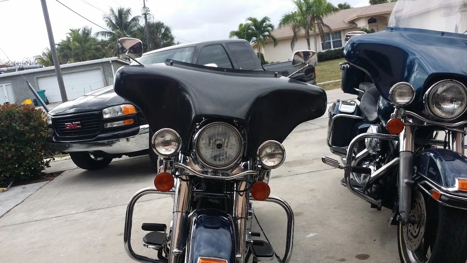 Fatboy Batwing Fairing, Harley Davidson Fat Boy Lo 6 1/2" Speakers & Radio 94-20 - Image 4 of 4