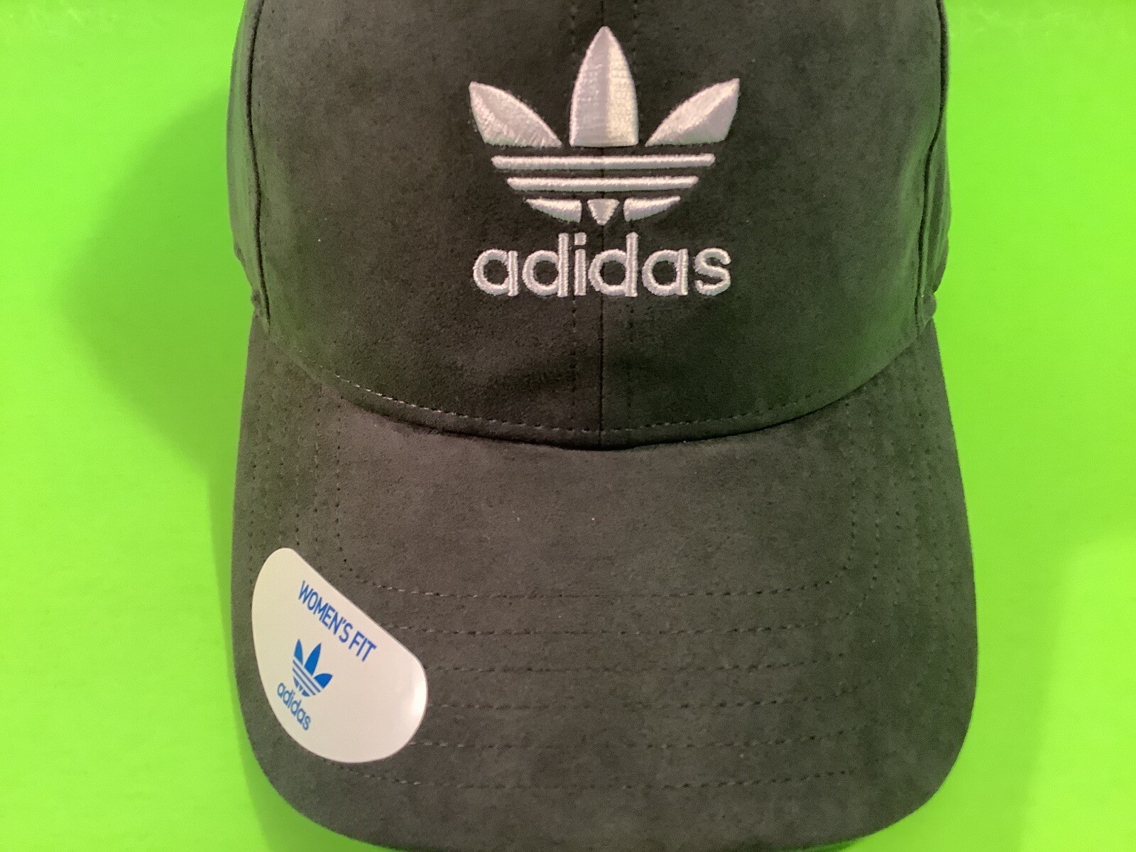 ADIDAS OSFW Women’s Snapback Hat ONE SIZE Dark Gray w/White NEW thumbnail 10
