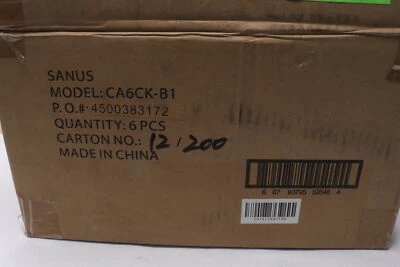 (4-Pk) Sanus Caster Kit Black CA6CK-B1