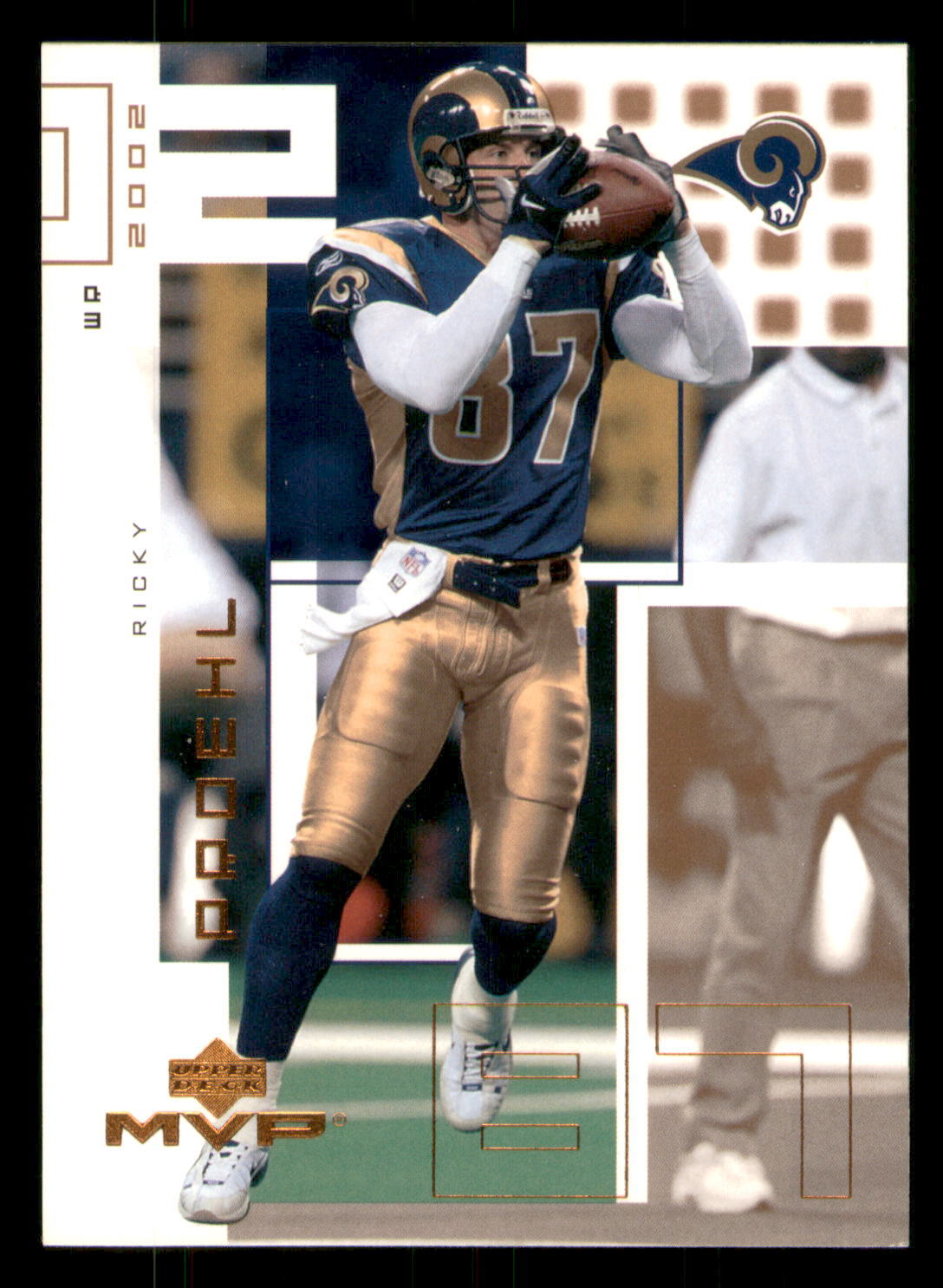 2002 Upper Deck MVP Ricky Proehl #224 St. Louis Rams Football Card 