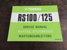 Yamaha RS100 RS125 1974 OEM manuel service manual manuale officina riparazione
