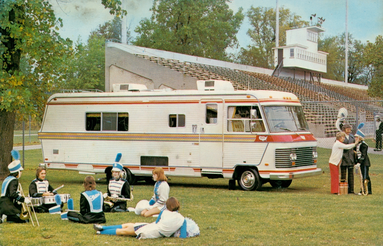 1977 Holiday Rambler Imperial 5000 Model 29 RV Chrome Postcard ...