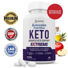 Keto Calm ACV Extreme Pills 1675 MG Stronger Than Gummies Keto Support 1Pk