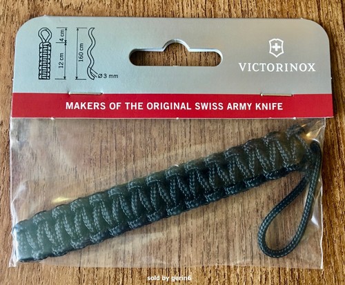 Swiss Army Paracord Pendant Knife Lanyard, Black, Victorinox, New In Package - Picture 1 of 2