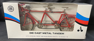 Die Cast Metal Tandem With Working Front and Rear Brakes 1:10 Scale New