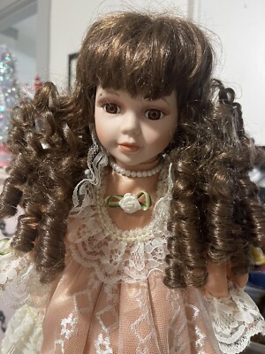 The Doll Museum Limited Edition Porcelain Doll W/Ringlets
