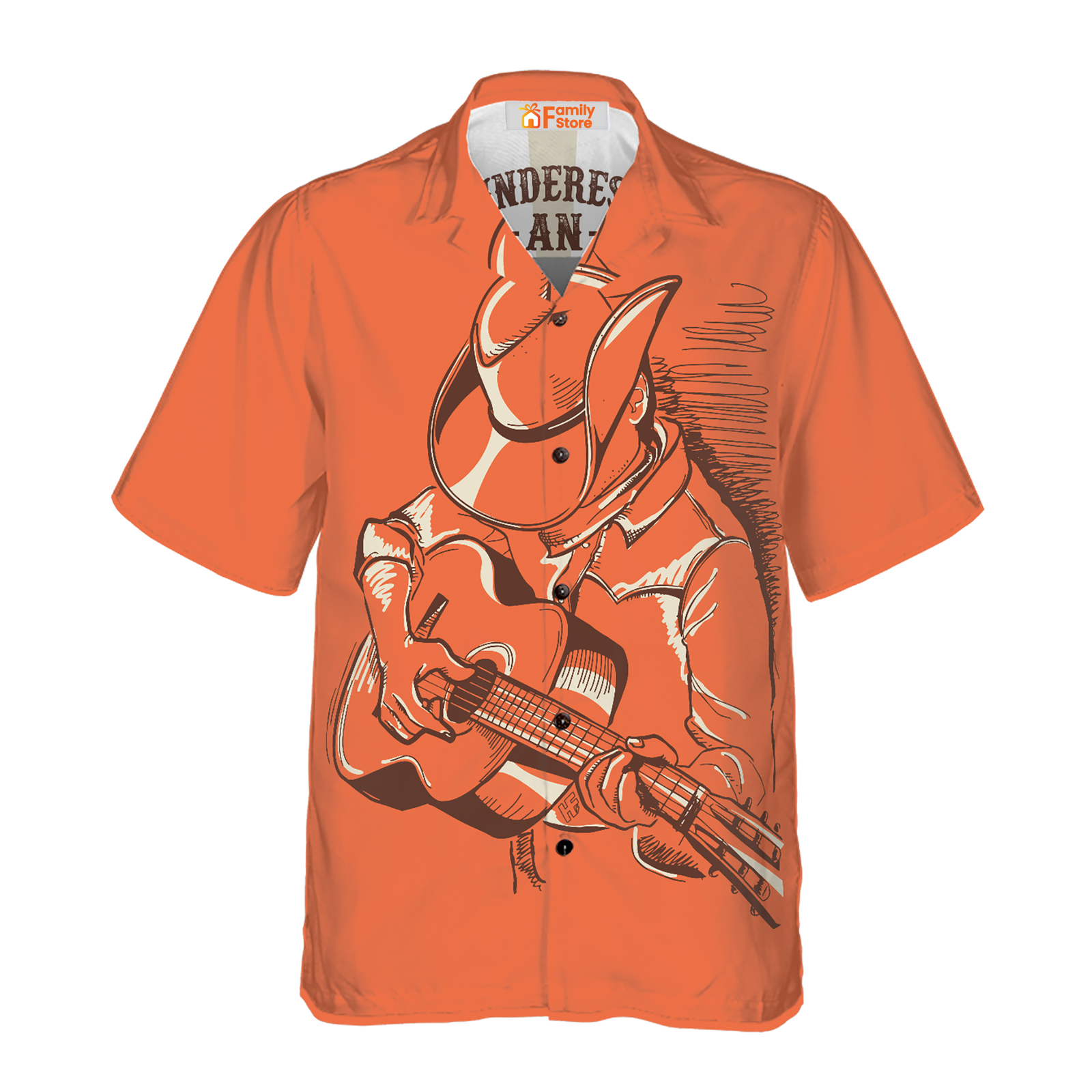 Never Underestimate An Old Man With A Guitar Hawaiian Shirt