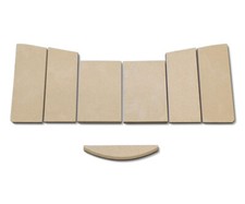 Feuerraumauskleidung für Hark 57 WW Kaminofen Ersatzteile Brennraum