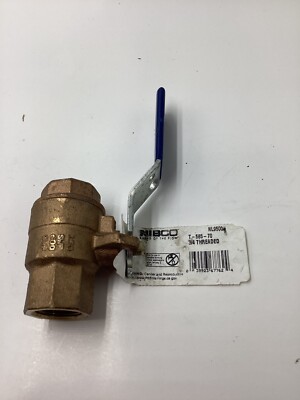 NIBCO # T-585-70 ¾'' THREADED FULL PORT BRASS VALVE 150 SWP , 500 CWP