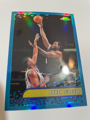 2001-02 Topps Chrome Refractor Chris Webber #40 ~~~~~~HOF!!!