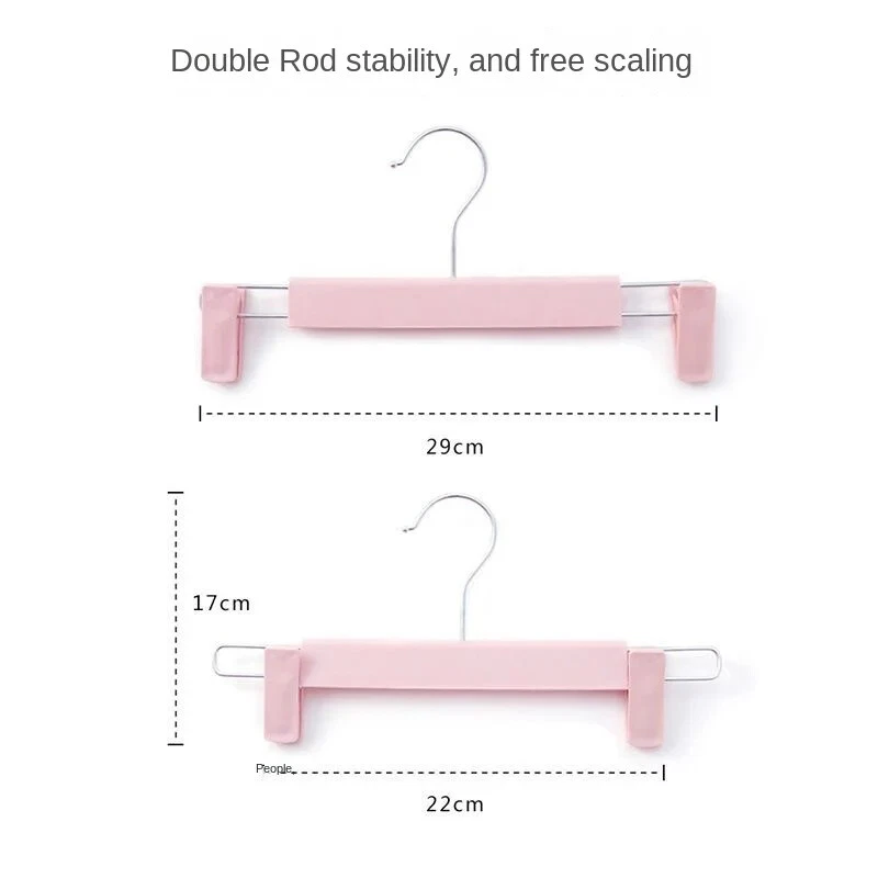 Perchas para pantalones de acero inoxidable clips metálicos antideslizantes perchas para ropa Foto 3 de 4