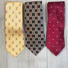 Tommy Hilfiger Lot of 3 Men’s Neckties Ties 100% Silk Made in the USA