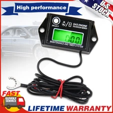Waterproof Tachometer Tiny Tach /Hour Meter for 2 Stroke & 4 Stroke Small Engine