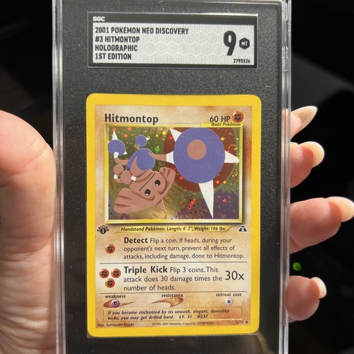 Hitmontop (1st Edition) graded SGC 9 for sale on eBay