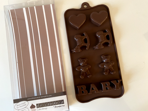 Stampi in silicone (Silikomart +Stamperia) per cioccolatini o gessetti - Foto 4 di 4