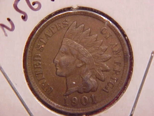 1901 INDIAN HEAD CENT - XF/AU - SEE PICS! - (N5690)
