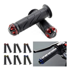 Motorcycle 7/8" 22mm Handle Bar Hand Grips Fit For Honda Suzuki Yamaha Kawasaki