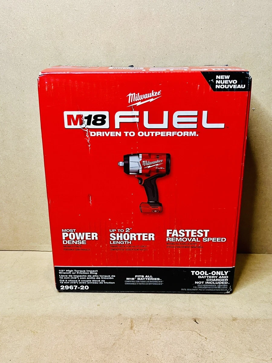 Milwaukee 2967 20 M18 FUEL 18V 1 2 in High Torque Impact Wrench with Friction