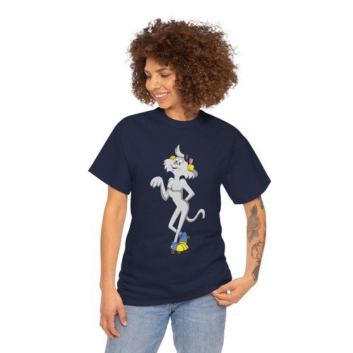 Vintage Wordsworth Cat T-Shirt, Heathcliff Cartoon Shirt, Roller Skate Cat Tee - Picture 107 of 118