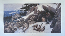 Philip R Goodwin Limited Edition Western Fine Print Caught in the Wolves Lair