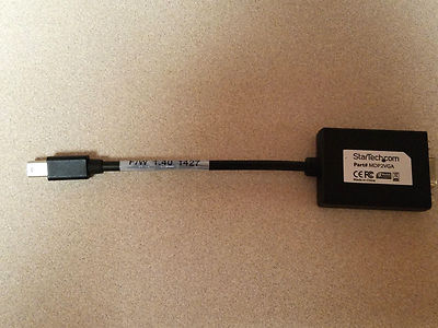 StarTech.com Mini DisplayPort to VGA Adapter Black 1080p Thunderbolt to VG