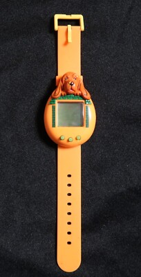 Rare Orange Wristwatch Bandai Tamagotchi DOG VIRTUAL PET