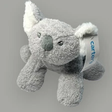 Carters Plush Gray KOALA BEAR Security Lovey Toy #68171