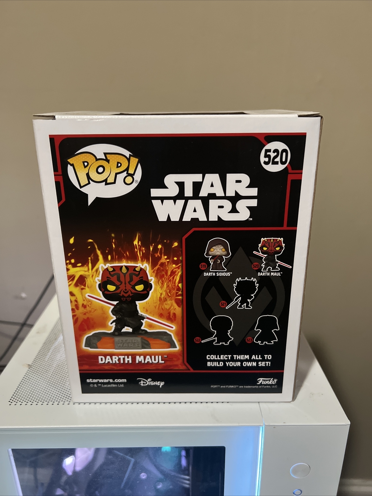 Star Wars Red Saber Series Darth Maul Glow Deluxe Pop! Funko Pop GameStop exc eBay