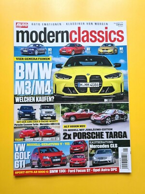 AUTO Zeitung  Modern Classics 1/2021    Vier Generationen   BMW M3 / M4    
