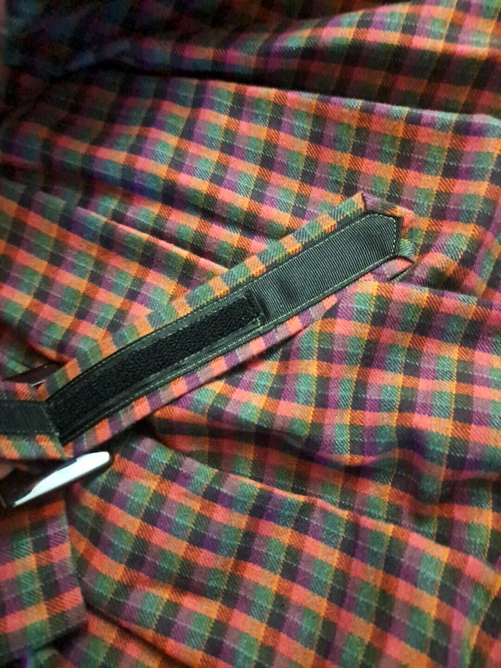 Vintage Doncaster Dress Womens Custom Plaid Midi Button Back Long Sleeves M - Image 3 of 4