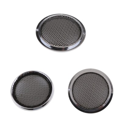 3pcs 36mm Mini Lautsprecher Schwarzes Metall Abdeckung Schutzgitter, Einfach zu