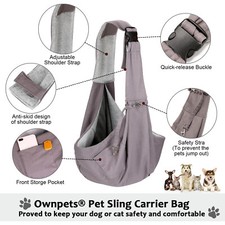 Large Dog Sling Carrier Bag Sling Bag Pet Puppy Travel Tote Shoulder Pouch 25lb