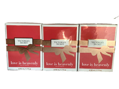 Victoria's Secret LOVE IS HEAVENLY Eau De Parfum Perfume 1.7 oz Lot 3 NEW SEALED
