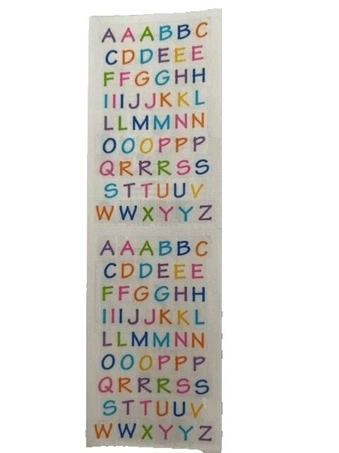 Números y letras Pegatinas para colecciones de Recortes