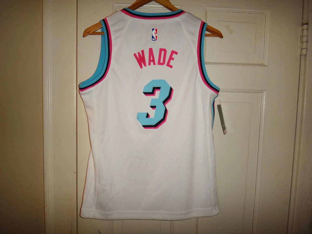 Nike Men's Dwyane Wade Miami Heat City Edition Swingman Jersey - Blue