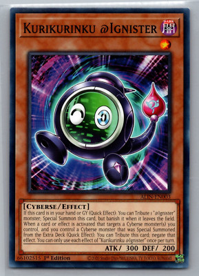 Yugioh Kurikurinku @ Ignister ALIN-EN003 Common Alliance Insight - NM