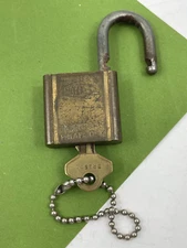 Vintage Taylor Pad Lock with Key Good Working Condition USA