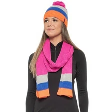 NEW Body Glove Women's Cold Weather 2-Piece Knit Hat & Scarf Set - FREE Shipping